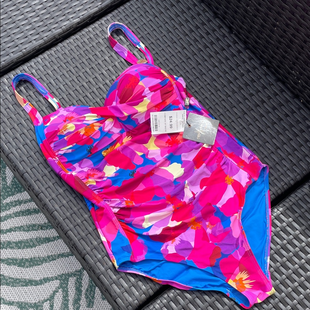 Vibrant Floral One-Piece Swimsuit